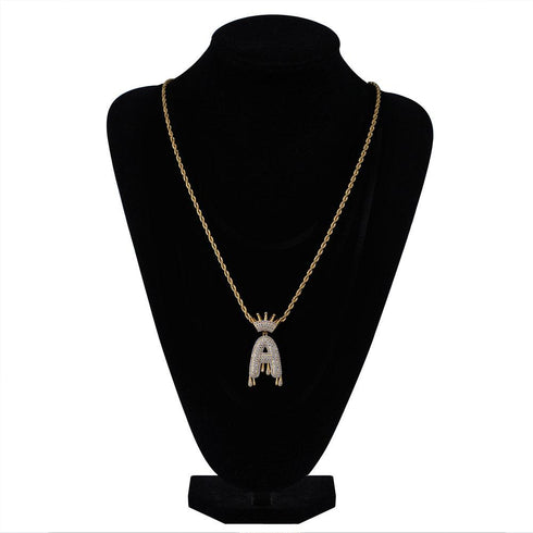 Hip Hop Pendant Micro-inlaid Zircon Necklace